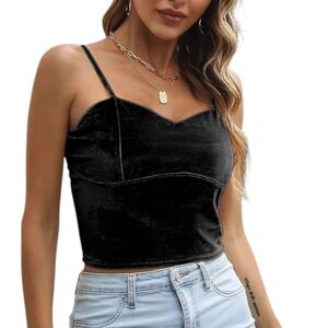 Chic Black Camisole Top